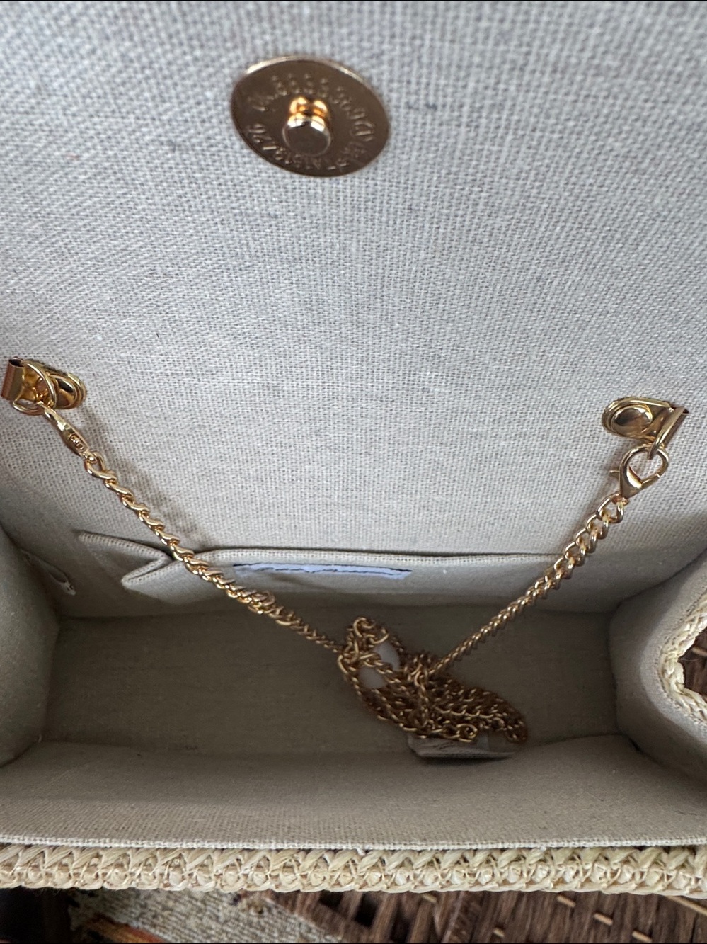 Tommy Bahama Natural Woven Straw/Raffia Handbag - Picture 5 of 12